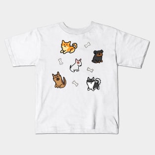 Pups and bones pattern Kids T-Shirt